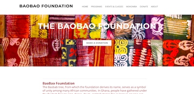 GoNuts Marketing Website Example: Bao Bao Foundation